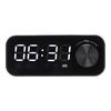 B126 BT Clock Speaker Multifunctional Adjustable Portable Alarm Clock Radio with LEDBlack