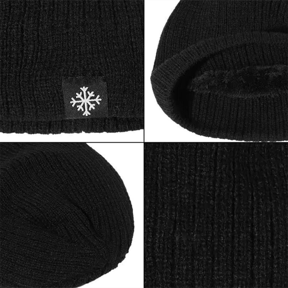 Fleece Lined Woolen Hat Velvet Pullover Hat New Ear Protection Hat Autumn Winter