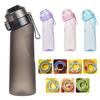 Fruit Scent Water Bottle 650ml Aromatic Water Cup with Fragrance Ring Leak-Proof Sports Water Cup Portable Water Mug for Outdoor Activities