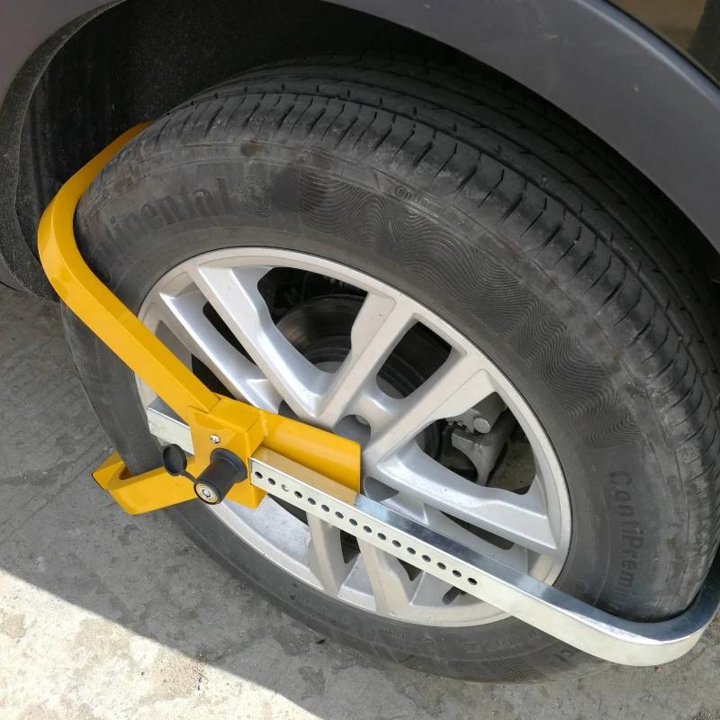 

Замок для автомобильных шин Удобное управление Маленький замок для колес с тремя вилками Замок для автомобильных шин 3,4 кг Замок безопасности для автомобилей Аксессуары для автомобилей