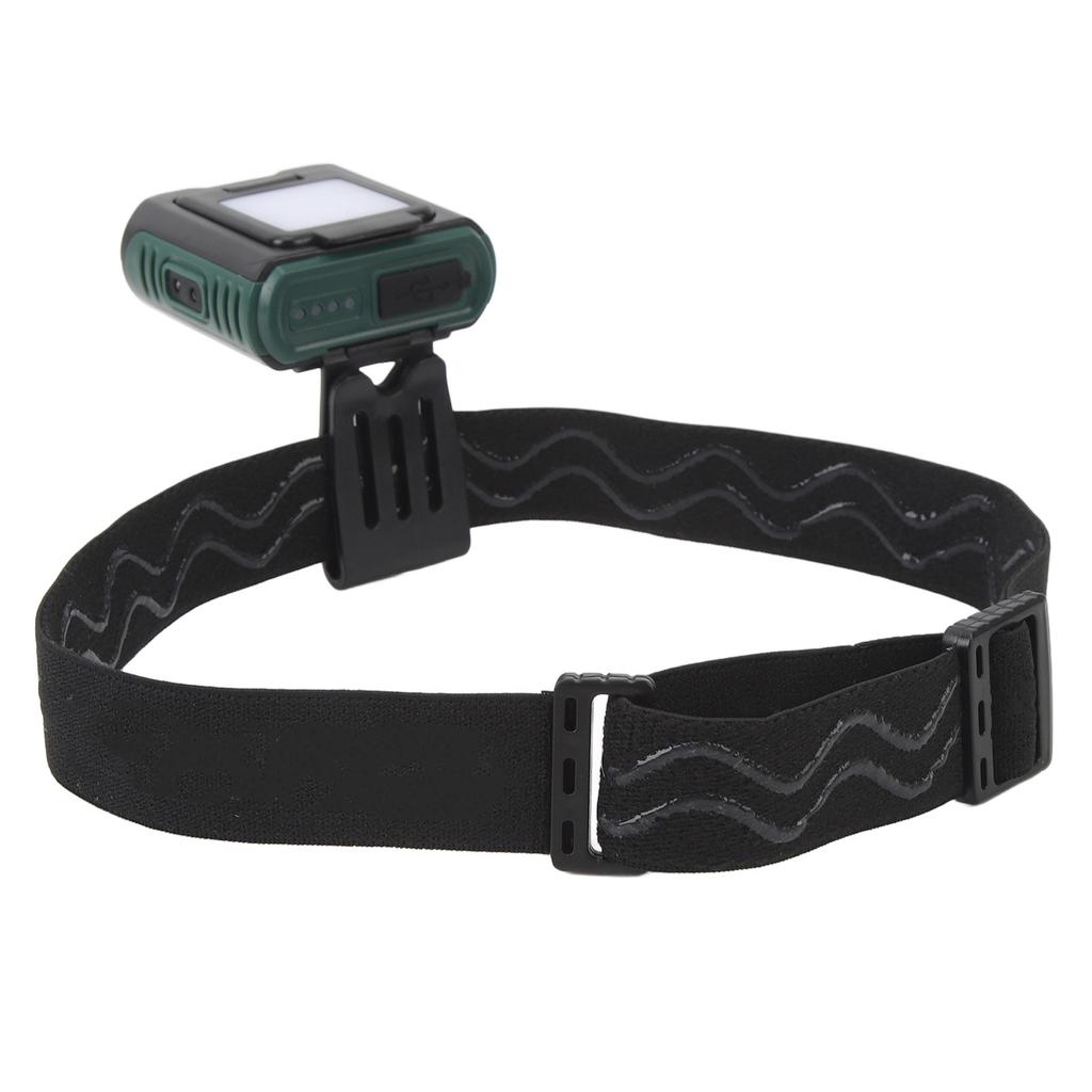 Headlamp Adjustable USB Rechargeable Lightweight Outdoor Fishing Hat Clip Light with Induction for Hiking Camping