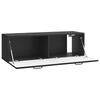 Wall Mounted TV Cabinet Black 98 x 31 x 30 cm Particleboard
