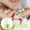3pcs Threader With Cover Automatic Threading Colorful Plastic Needle Changer Needle Threading Device Household Sewing Tools