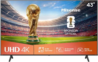 HISENSE 43A6Q - 43-Zoll-LED-Fernseher (108cm) - 4K UHD 3840x2160 - HDR10+ - Smart-TV - 3xHDMI 2.1 - WLAN