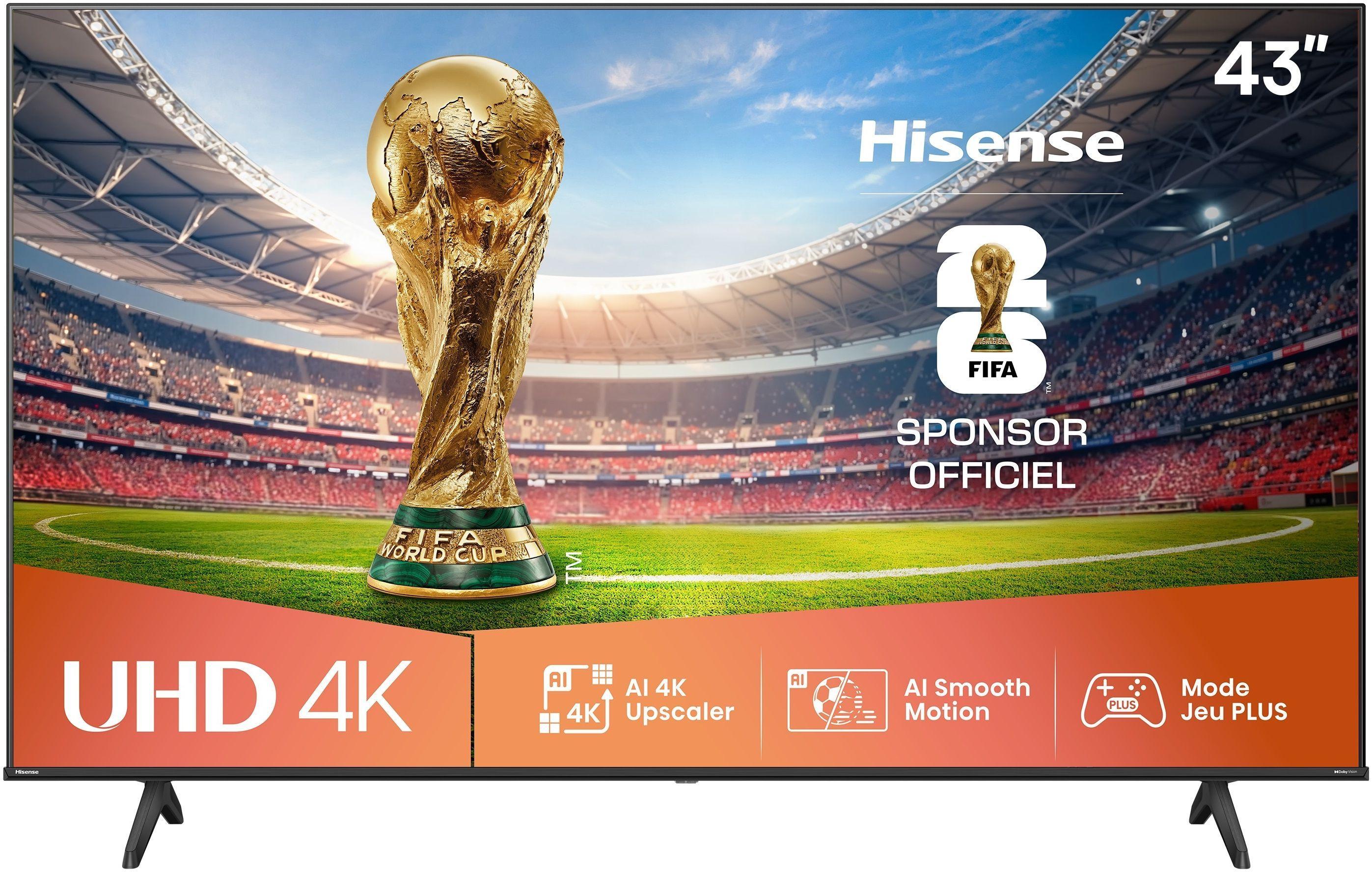 Hisense 43A6Q - 43 LED TV (108 cm) - 4K UHD 3840x2160 - HDR10+ - Smart TV - 3xHDMI 2.1 - WiFi
