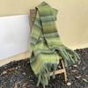 Thick Stripe Pashmina Shawl Scarf Woman Winter Warmer Scarves Lady Fashion Long Wraps Plaid Printed Muffler Soft Shawl