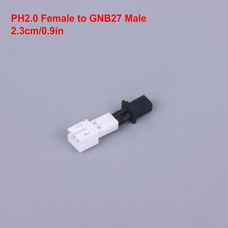 1PCS Short 1S Hollow Cup Lithium Battery Adapter Cable PH2.0 To BT2.0 GNB27 Male Female Connector Head For RC Airplane Drone
