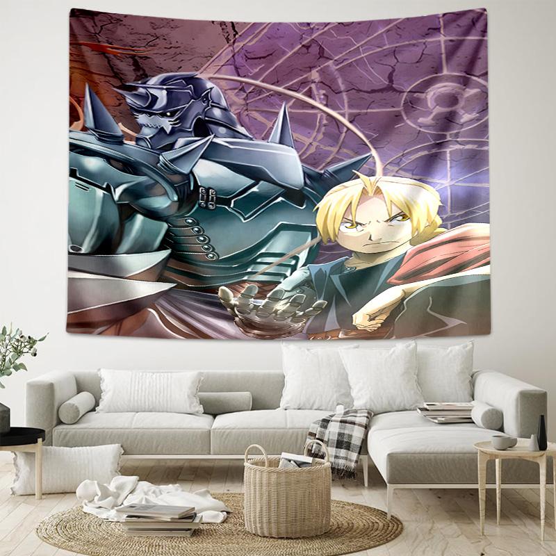 1pc Fullmetal Alchemist Tapestry, Living Room, Bedroom, Office, Party Decor, Ideal Festive Gift