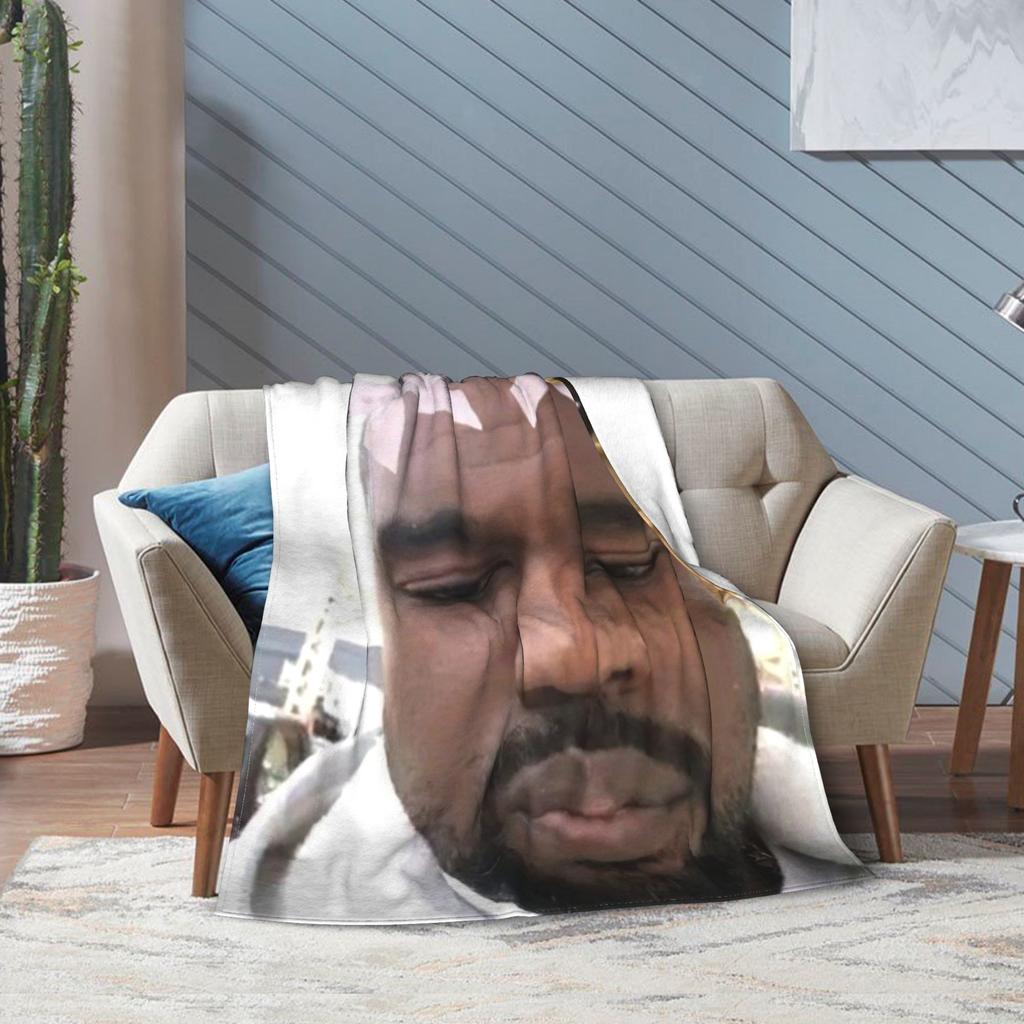 K-kanyes W-wests Funny Meme Throw Blanket for Couch Cozy Plush Blanket 50x60 Inches Multiple Sizes Bedspread for All Seasons
