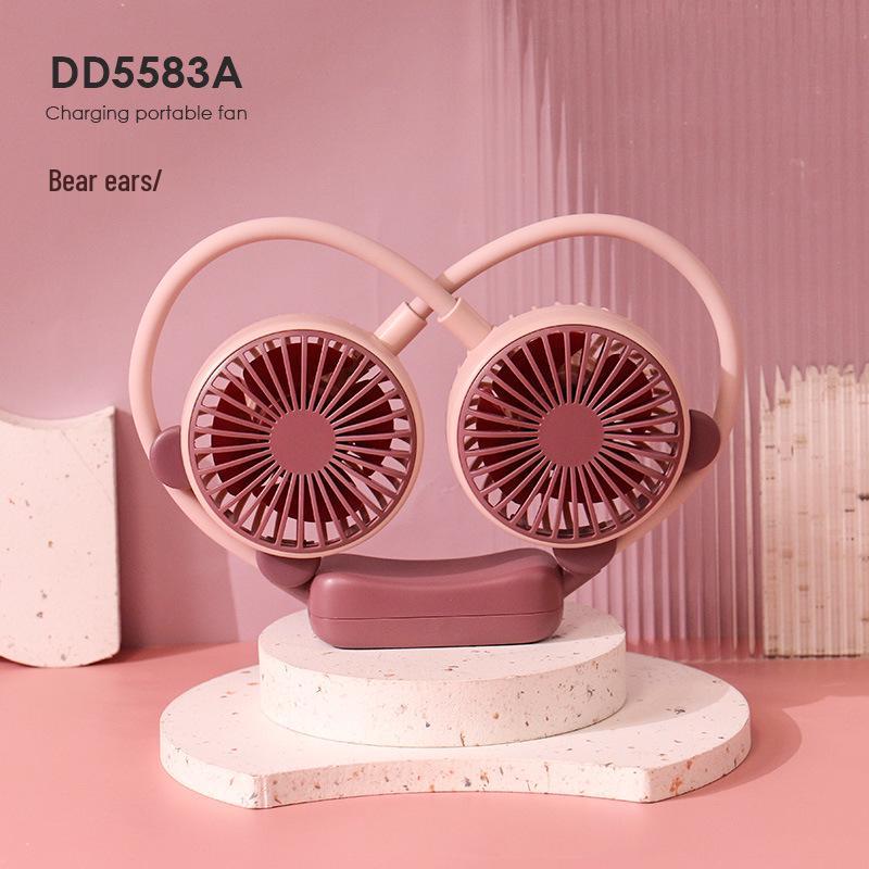 USB Wiederaufladbarer Umhängeventilator - Tragbar, Faltbar, Für den Außenbereich