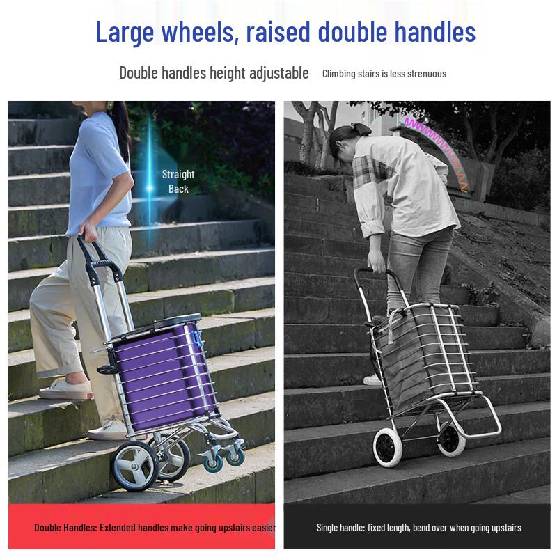 Heavy-Duty Foldable Shopping Cart