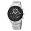 Radio Controlled Perpetual Black Dial Watch Modern Men's AT8266-89E,