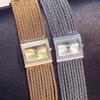 NEW Ladies Watches Fashion Gold Diamond Bracelet Women Luxury Vintage Quartz Watches Simple Square Dial Female Dress Gifts