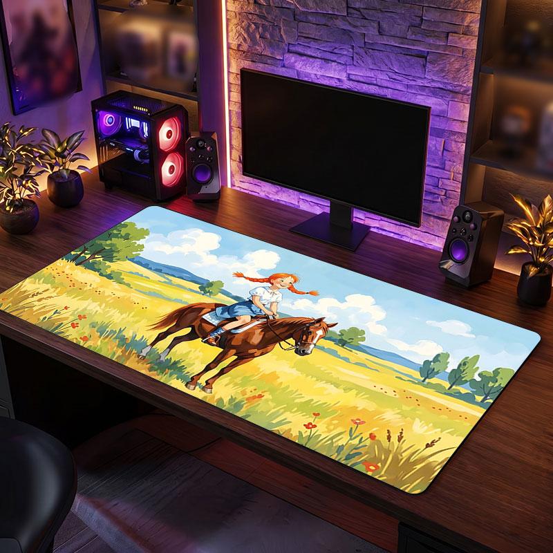 Big Mouse PadBibi & Tina Extended Soft Desk Mat Gaming Office Computer Table Decor Mat