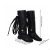 Black Laceup Doll Boots HighHightop 1/3 BJD Flat Heel