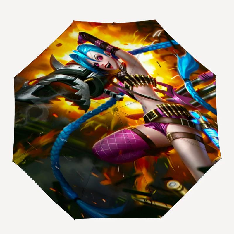 1pc Game L-Lol Umbrella, Sun Protection, And UV Shielding. It Has Eight Sturdy Ribs for Outdoor Use And Perfect As a Holiday Gift