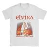 Elviras Pure Cotton Tshirt For Unisexs Beach Mistress Of The Dark Y2k Funny Tshirts Crewneck Harajuku Tee Shirt Oversized Hot