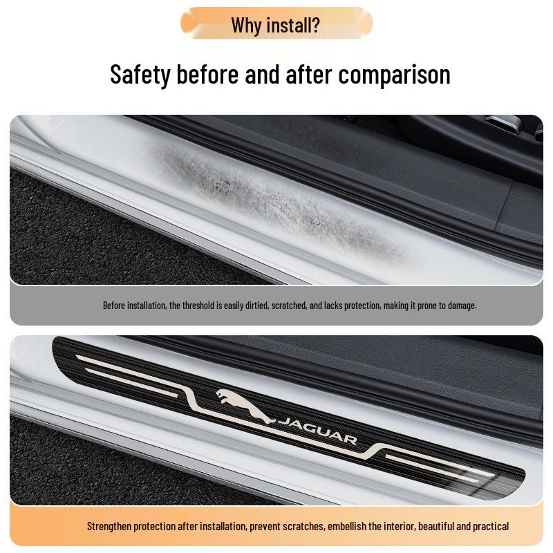 Jaguar XEL XJ F-PACE XFL E-PACE XE XF Car Door Sill Welcome Pedal