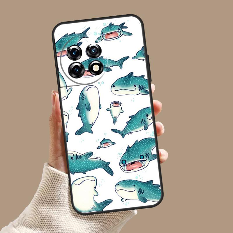 Whale Sharks Case For OnePlus Nord 5 CE 3 4 Lite N20 N30 OnePlus 15 13 12 11 10T 13T 13R 8 9 10 Pro Cover
