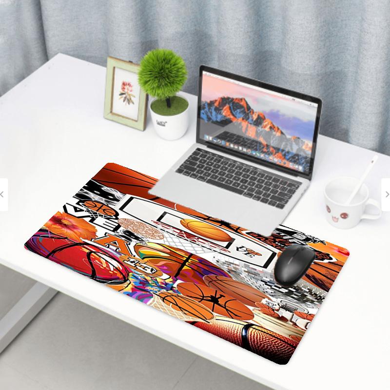 NBA Print Mauspad, Anti-Rutsch Desktop Tastaturmatte, für PC Laptop Gaming Arbeiten Tägliche Nutzung, Cooles Festival Überraschungsgeschenk