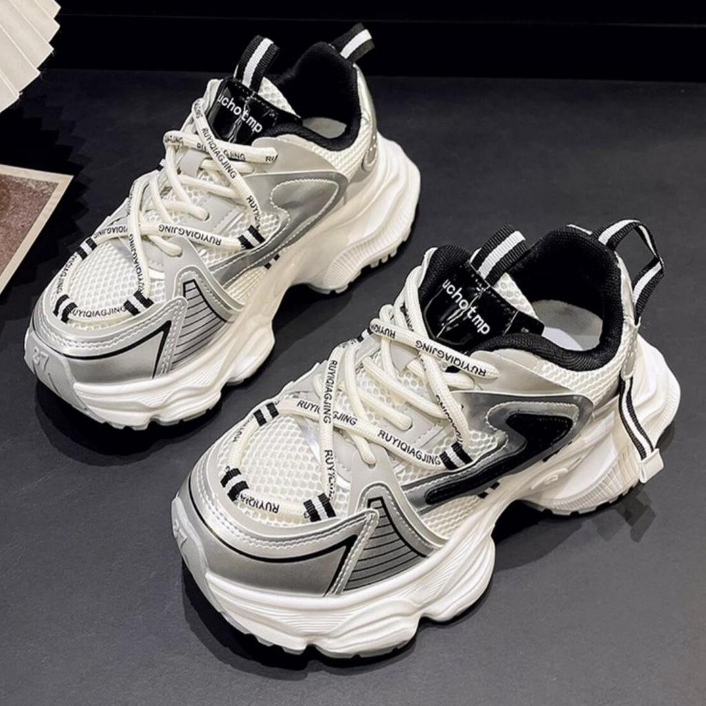 Fashion Autumn Korean Height Increasing 5CM Sneakers Women’s  Platform Casual Ladies Shoes All-match Chunky Dad Shoes Zapatillas Mujer