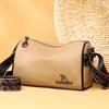 Real leather pillow women's bag versatile soft leather Boston bag stylish single shoulder mom bag crossbody bag