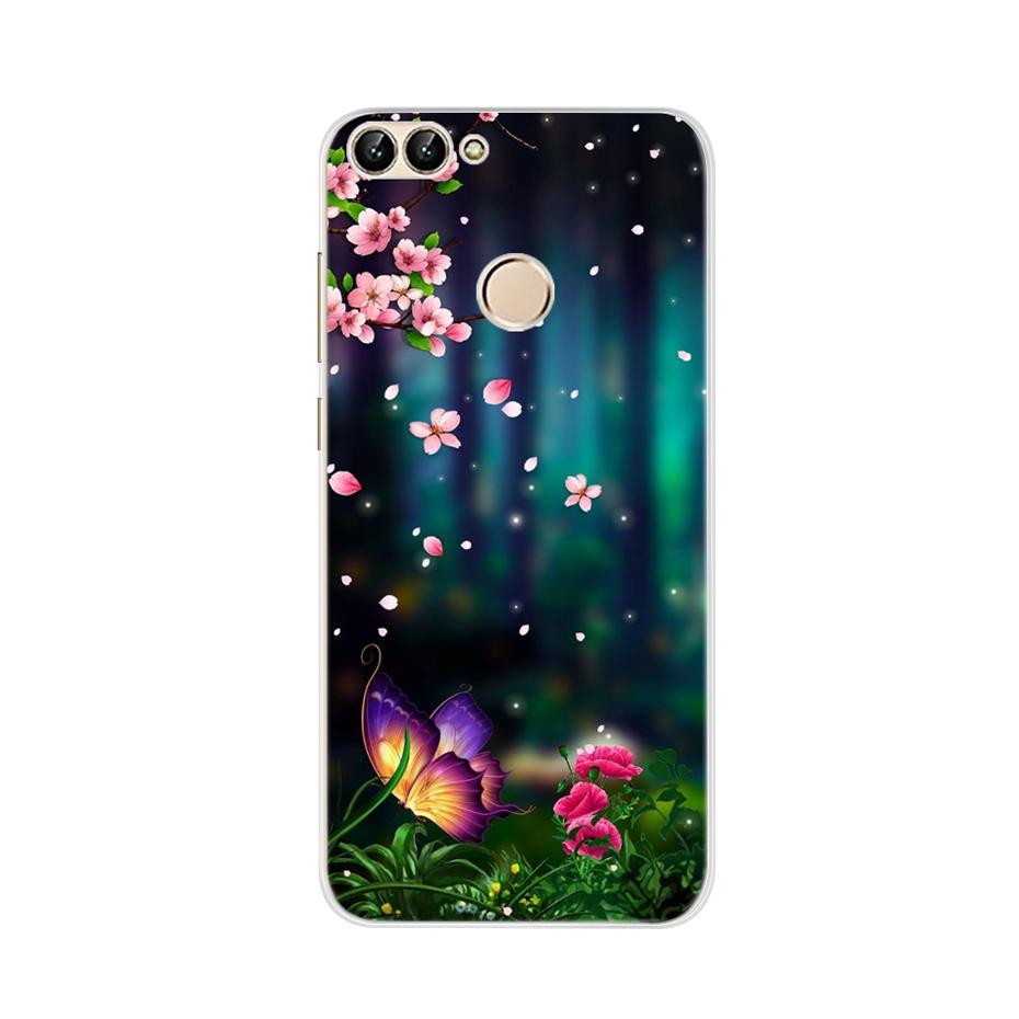 For Huawei P Smart 5.65inch Case Cute TPU Soft Silicone Back Cover Phone Case For Huawei P Smart 2018 FIG-LX1 PSmart Case