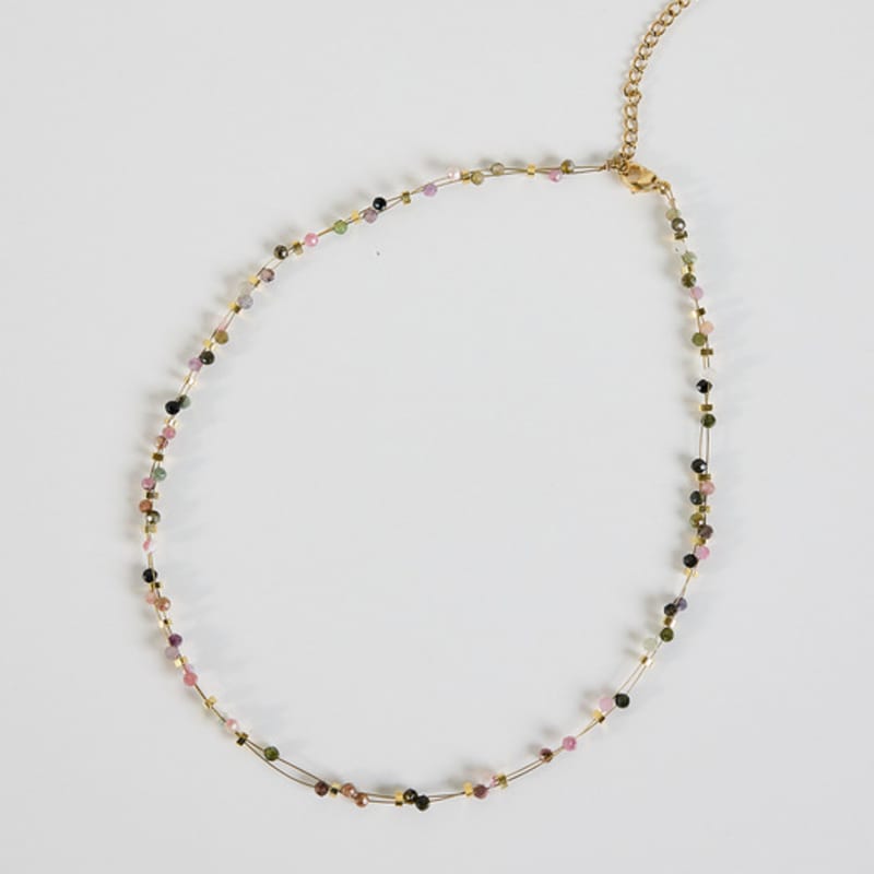 Les Bijoux Philosophy LB_Color beads gold necklace