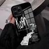 K-Korn Hot Metal Rock Band Phone Case For IPhone 17 Pro Max 16 15 14 Pro Max 13 11 X Xs Xr 8 7Plus Glass Cover