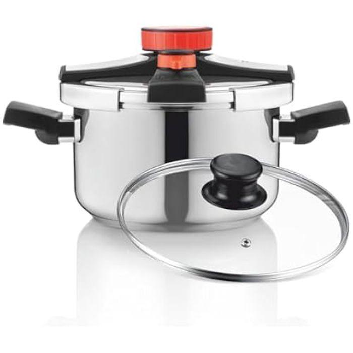 Autocuiseur - HAEGER - Plus - Inox durable - 6 litres - Tous feux compatibles