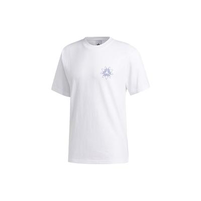Originals Trefoil T-Shirt Print Rundhals Sport Kurzarm T-Shirt Herren Tops Weiß GD3120