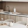 Vinyl Decoration with Print for Tool-Free Assembly 120x60 cm Brown Color