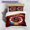 3pcs AC Sparta Praha Cover Set - Personalized Name, HD Printed Bedding with 1 Cover and 2 Pillowcases - Perfect for Home Decor, Easy Care