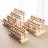 Solid Wood Jewelry Displays Rack Large Capacity Rings Showcase Stand Counter Ring Jewellery Show Shelf Live Pictures Props