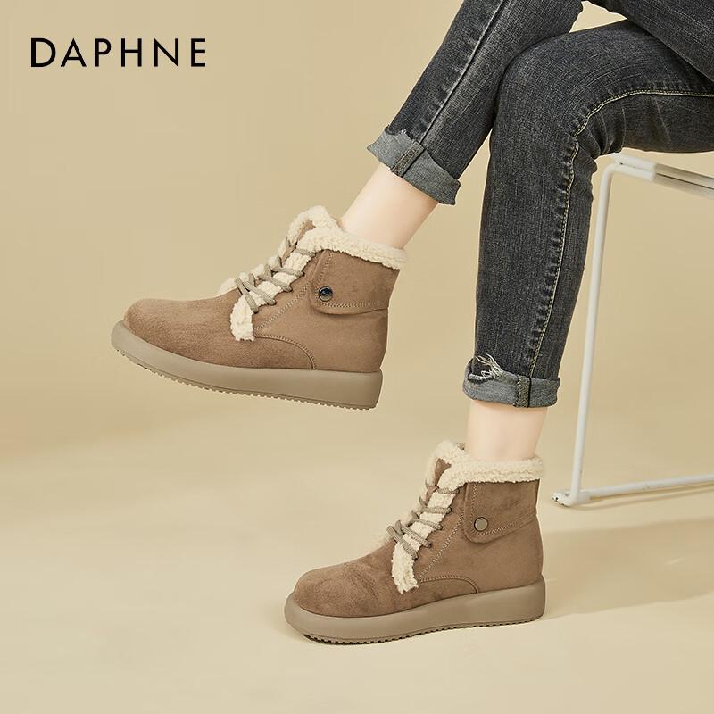 Daphne Women s Winter Platform Snow Boots 36 хаки