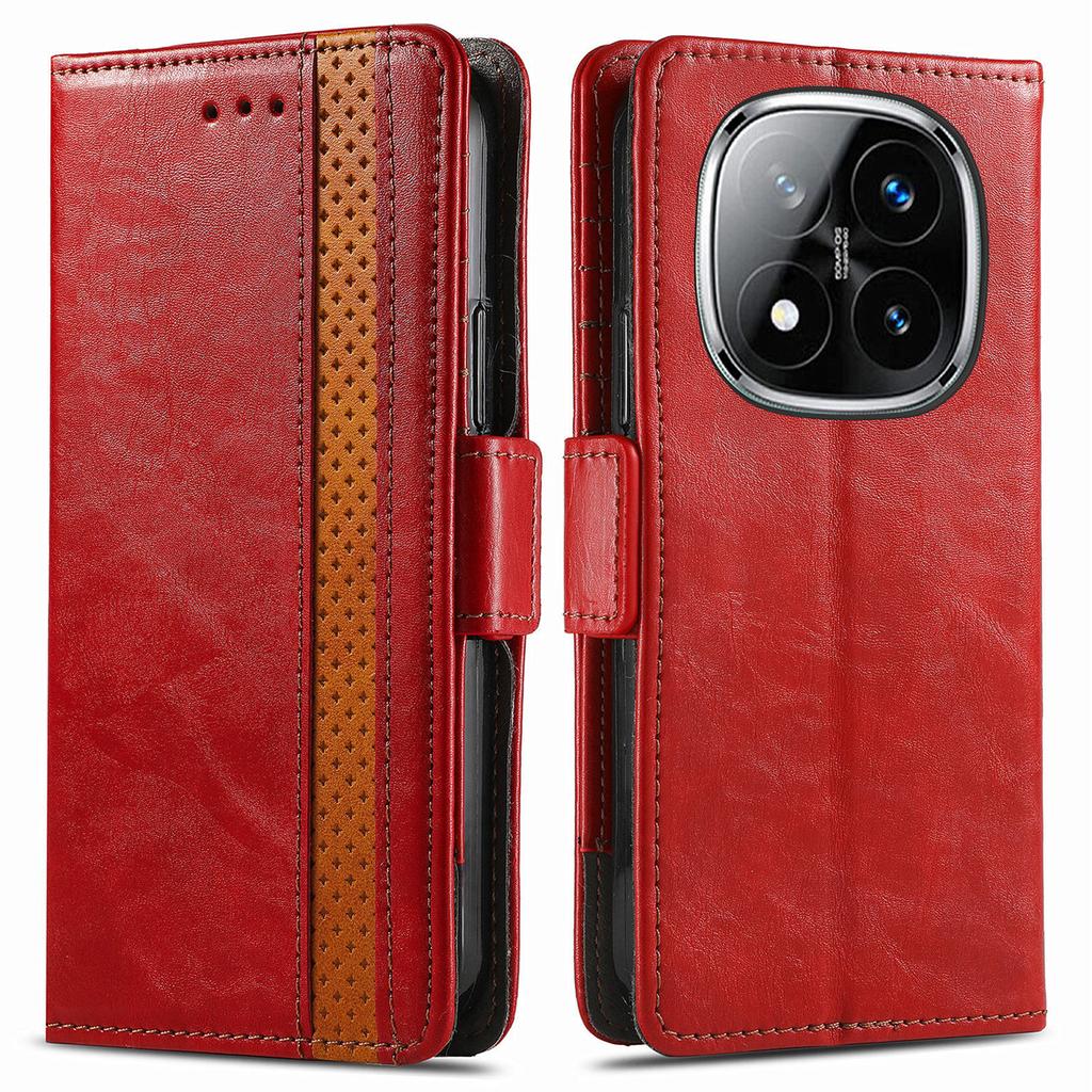 For Xiaomi Redmi Note 14 Pro 5G/Poco X7 5G Phone Cases CASENEO PU Leather Cover Stand with RFID Blocking Wallet
