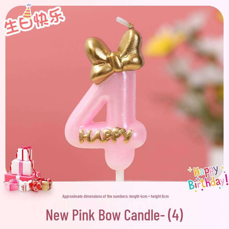 Creative Birthday Candle for Girls - Number One Cake Decoration for Baby and Children
