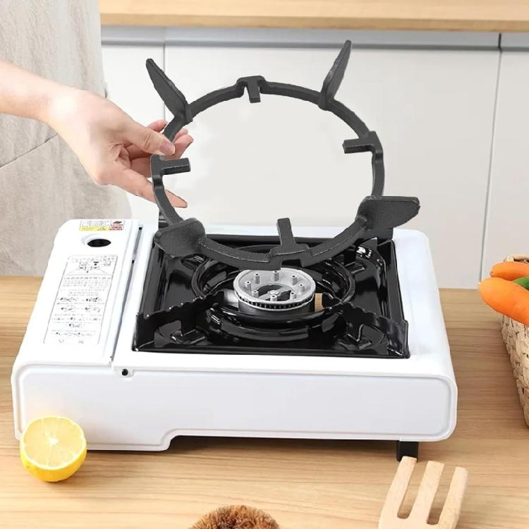 Kocherhalter Wok-Ständer Sichere Topf- und Pfannenhalterung Kochgeschirrhalterung Runde Basis Gusseisen-Textur für verbesserte Sicherheit