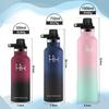 KollyKolla 500ml Stainless Steel Water Bottle, Seamless Design, Large Capacity, Easy to Clean, Suitable for Bicycles, Thermoses, Coffee, Carbonated Wa