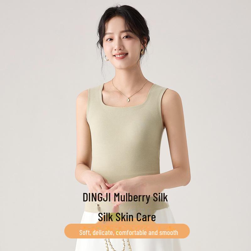 Damen Kaschmirseide Warme Weste mit Nahtlosen Heizkissen