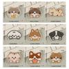 55KF 9 Pcs Cartoon Animal Embroidered Patches Dogs Iron On Patches Repair Patches Sewing On Applique Patches for Clothes Bag