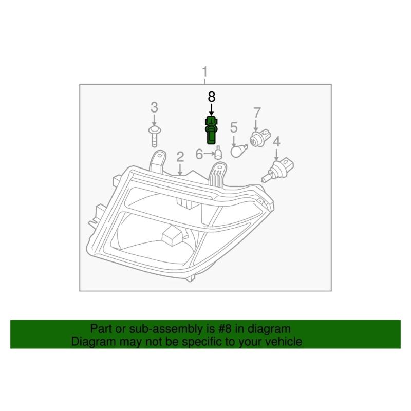 2Pcs Vehicle Lighting Connector 26240-9M400 For Various Models Quick Mount Design ABS Light Base Holder
