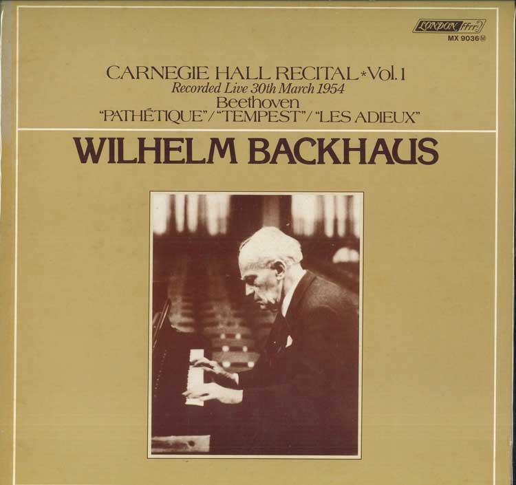 LP Record  - Carnegie Hall Recital Vol. 1 (March MX9036M LONDON 1978 Japan Classical Used