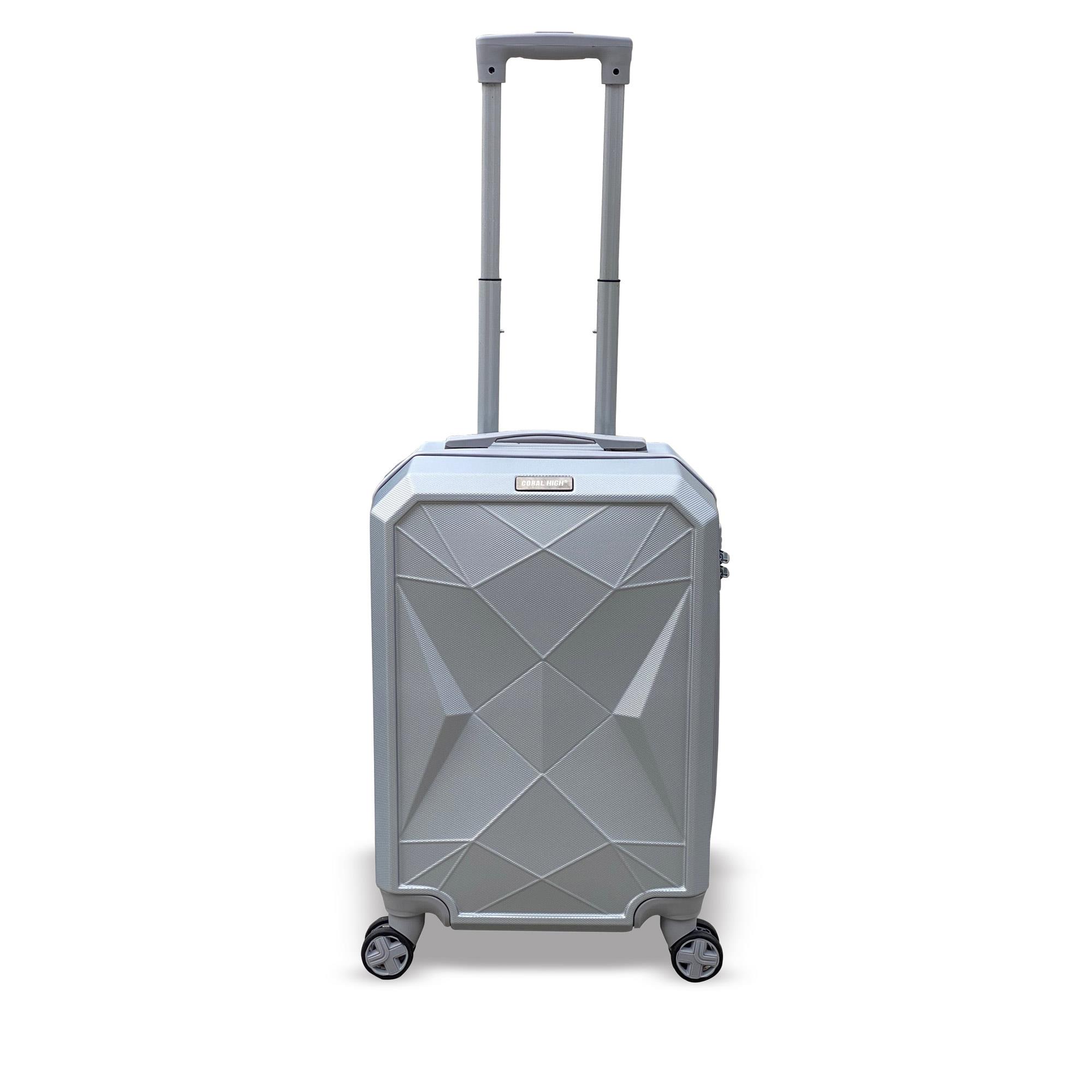 

Чемодан маленького размера Coral High Diamond ABS Silver 16616