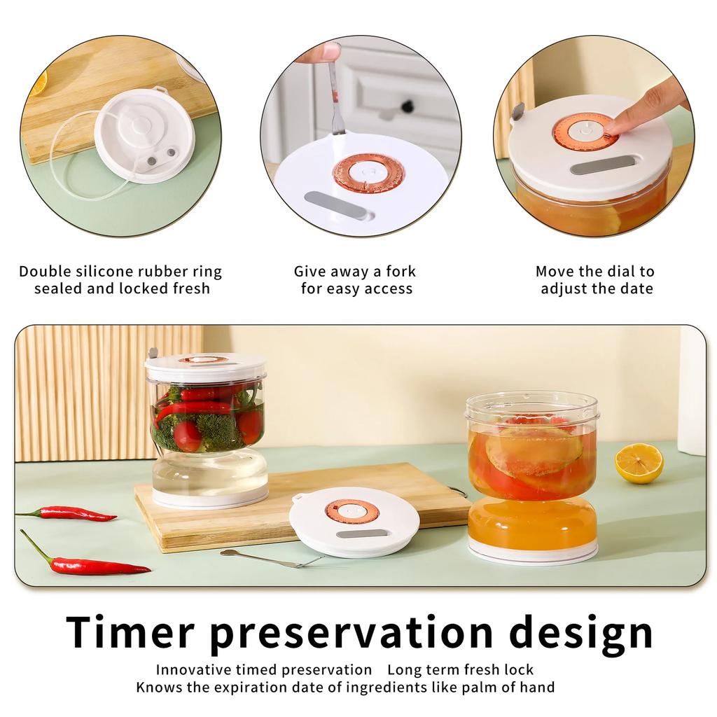 Nádoba na okurky s vidličkami Dávkovač na suché a mokré okurky Nádoba na okurky a olivy Nádoba na okurky pro kuchyňský nástroj na oddělování šťávy