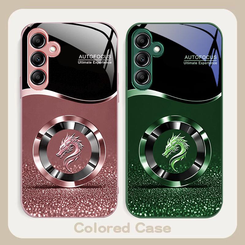 Purple new dragon head For Samsung A20 30 22 23 24 25 26 31 32 33 34 35 42 50 51 52 53 54 55 56 70 71 72 73 glass phone case