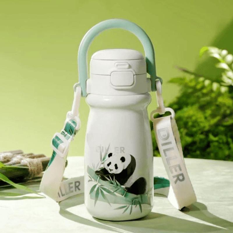 Diller Bamboo Bear Insulated Straw Bottle