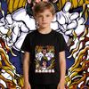 Dbz Vegeta x Great Ape Anime Print Boys Girls Cotton T Shirt Casual Top Soft Breathable Kids Summer Clothes
