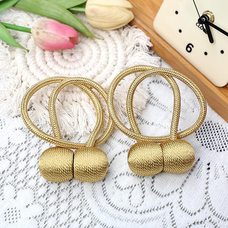 2pcs/pair Magnetic Curtain Tiebacks Earphone Design Curtain Holdbacks Living Room Bathroom Shower Curtain Accessories