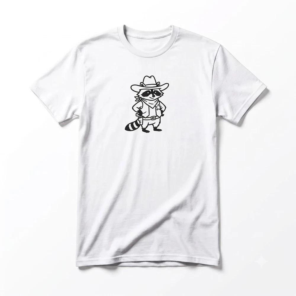 Cute Raccoon Bandit Funny Racoon Gift For Friends White TShirt S